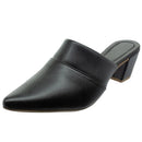 Scarpin Mule Feminino Salto Grosso 5cm Bico Fino Elegante