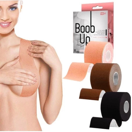 Fita Adesiva para Sustentação dos Seios 5m x 6cm – Boob Tape
