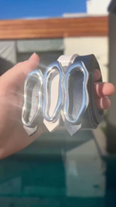 Kit 3 Cintos Femininos Finos com Fivela Prata