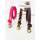 Kit 3 Cintos Femininos TrioStyle™ Finos com Fivela Dourada