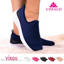 Tênis Feminino Serena Slip On Casual com Solado Elevado