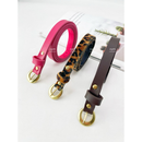 Kit 3 Cintos Femininos TrioStyle™ Finos com Fivela Dourada