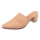 Scarpin Mule Feminino Salto Grosso 5cm Bico Fino Elegante