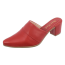 Scarpin Mule Feminino Salto Grosso 5cm Bico Fino Elegante