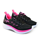 Tênis Feminino FREEDOM Preto Pink — Leve, Confortável e Versátil