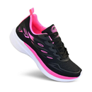 Tênis Feminino FREEDOM Preto Pink — Leve, Confortável e Versátil