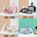 Kit 3 Necessaires Organizadoras BellaCase Trio™ para Maquiagem e Viagem