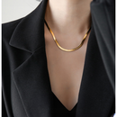 Conjunto Colar e Pulseira GoldenFlow™ Malha Laminada Dourada