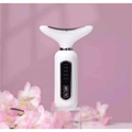 Massageador Facial e para Pescoço com Vibração e Luzes LED – Recarregável USB