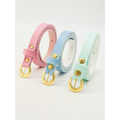 Kit 3 Cintos Femininos TrioStyle™ Finos com Fivela Dourada