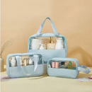 Kit 3 Necessaires Organizadoras BellaCase Trio™ para Maquiagem e Viagem