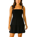 Vestido Feminino com Lastex e Alça de Amarração Casual