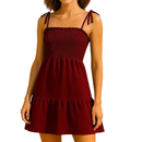 Vestido Feminino com Lastex e Alça de Amarração Casual