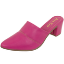 Scarpin Mule Feminino Salto Grosso 5cm Bico Fino Elegante