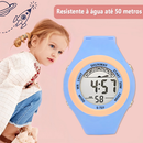Relógio Feminino Digital com LED, Alarme e Cronômetro