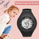 Relógio Feminino Digital com LED, Alarme e Cronômetro