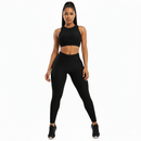 Legging Feminina Bolha 3D Suplex com Lycra e Cós Alto