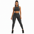 Legging Feminina Bolha 3D Suplex com Lycra e Cós Alto