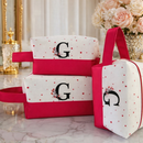 Necessaire Box Personalizada com Inicial – Porta Maquiagem e Organizador Feminino