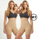 Short Modelador Feminino Cintura Alta com 4 Barbatanas