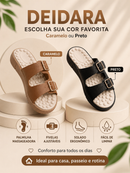 Sandália Papete Feminina Nuvem com Fivela Ajustável Leve e Confortável
