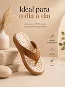 Tamanco Feminino Anabela com Palmilha Massageadora e Solado Antiderrapante

