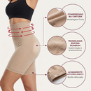 Short Modelador Feminino Cintura Alta com 4 Barbatanas
