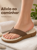 Tamanco Feminino Anabela com Palmilha Massageadora e Solado Antiderrapante
