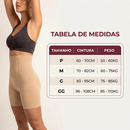 Short Modelador Feminino Cintura Alta com 4 Barbatanas
