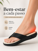 Tamanco Feminino Anabela com Palmilha Massageadora e Solado Antiderrapante
