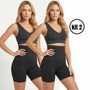 Short Modelador Feminino Cintura Alta com 4 Barbatanas