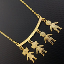 Colar Feminino Amor de Mãe FamilyLove™ com Pingentes de Filhos