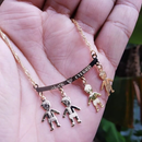 Colar Feminino Amor de Mãe FamilyLove™ com Pingentes de Filhos
