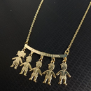 Colar Feminino Amor de Mãe FamilyLove™ com Pingentes de Filhos