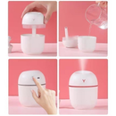 PureMist Air™ Mini Umidificador Ultrassônico USB 200ml Portátil para Quarto, Escritório e Home Office