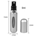 Kit 3 Mini Porta-Perfumes Recarregáveis 5ml — Spray Portátil