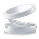Espelho de Mesa com LED Dupla Face e Aumento 10X – Dobrável
