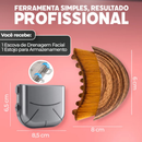 FaceContour Brush™ Escova Facial Massageadora Ergonômica para Skincare e Contorno Facial